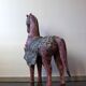 Cheval en bois polychrome