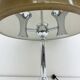 Mid-century mushroom table lamp with chrome base, 1970s