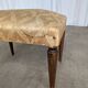 Vintage Gold Fabric Foot stool: Mid-Century Ottoman Tabure, 1970s