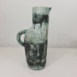 large pitcher by Jacques Blin with abstract patterns