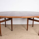 Very large Danish extendable dining table in rosewood model 212 by Arne Vodder for Sibast
