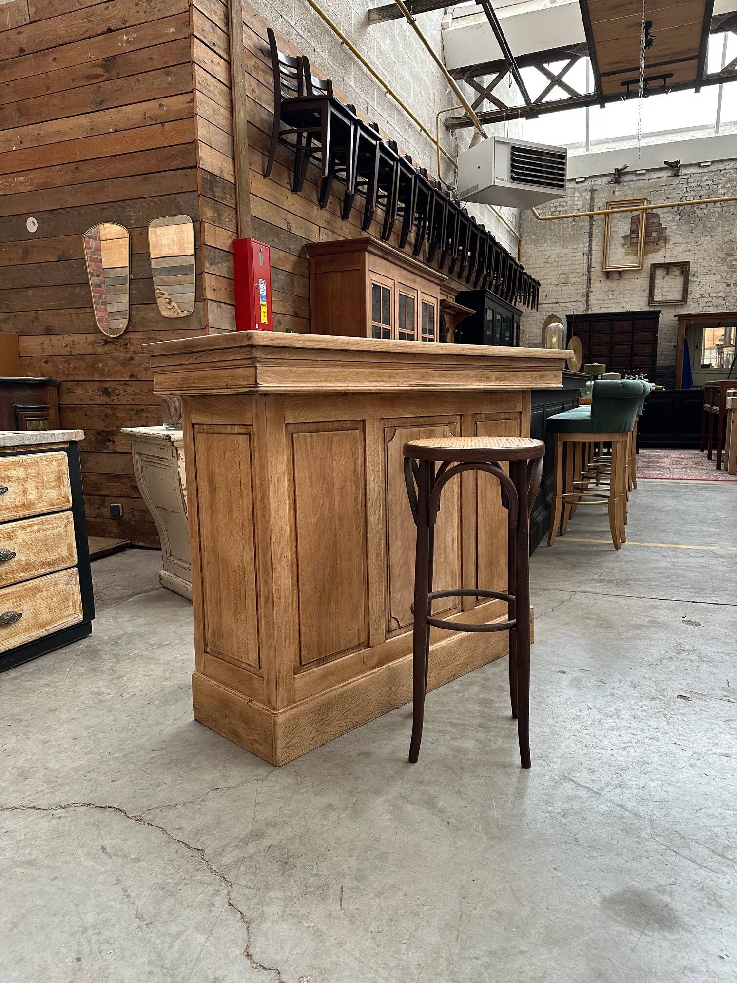 Solid oak bar from the 1950s