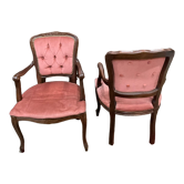 Deux fauteuil cabriolet style Louis XV