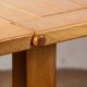 Large extendable dining table in solid oak by Guillerme and Chambron.