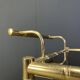 Brass faux bamboo bar cart, Orsenigo Italy, 1970s