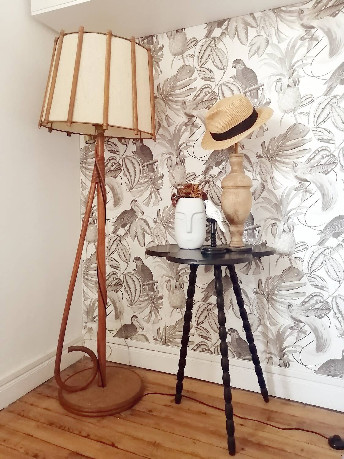 Rattan Floor Lamp