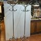 vintage parrot coat rack in chrome iron