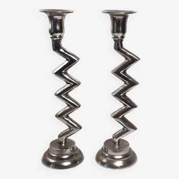 Zig Zag Candle Holders