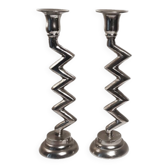 Zig Zag Candle Holders