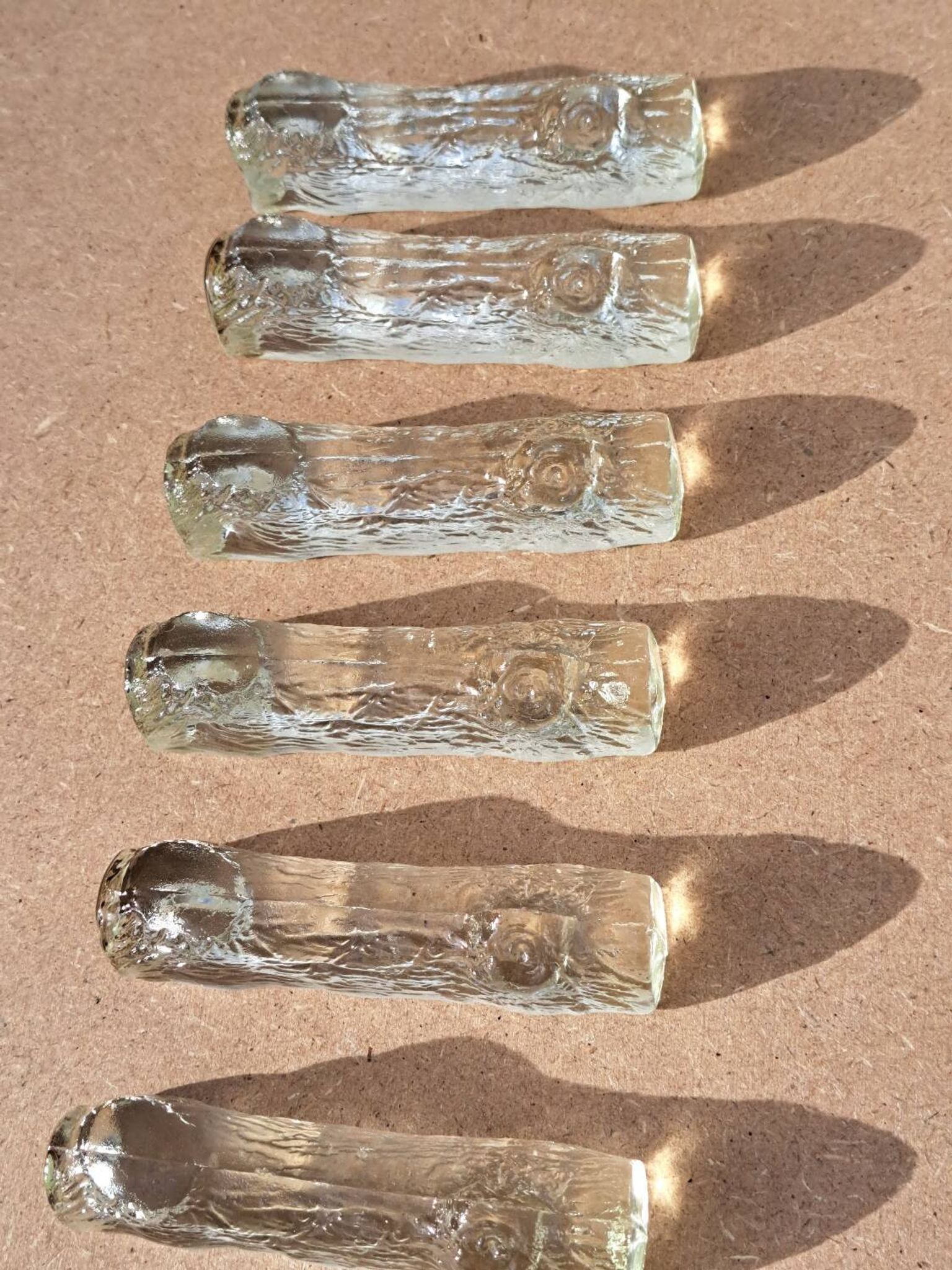 6 Vintage crystal knife holder