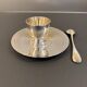 Silver-plated egg cup