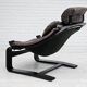 Chaise longue kroken, années 1970, design suédois par ake fribyter pour nelo, état d'origine.
