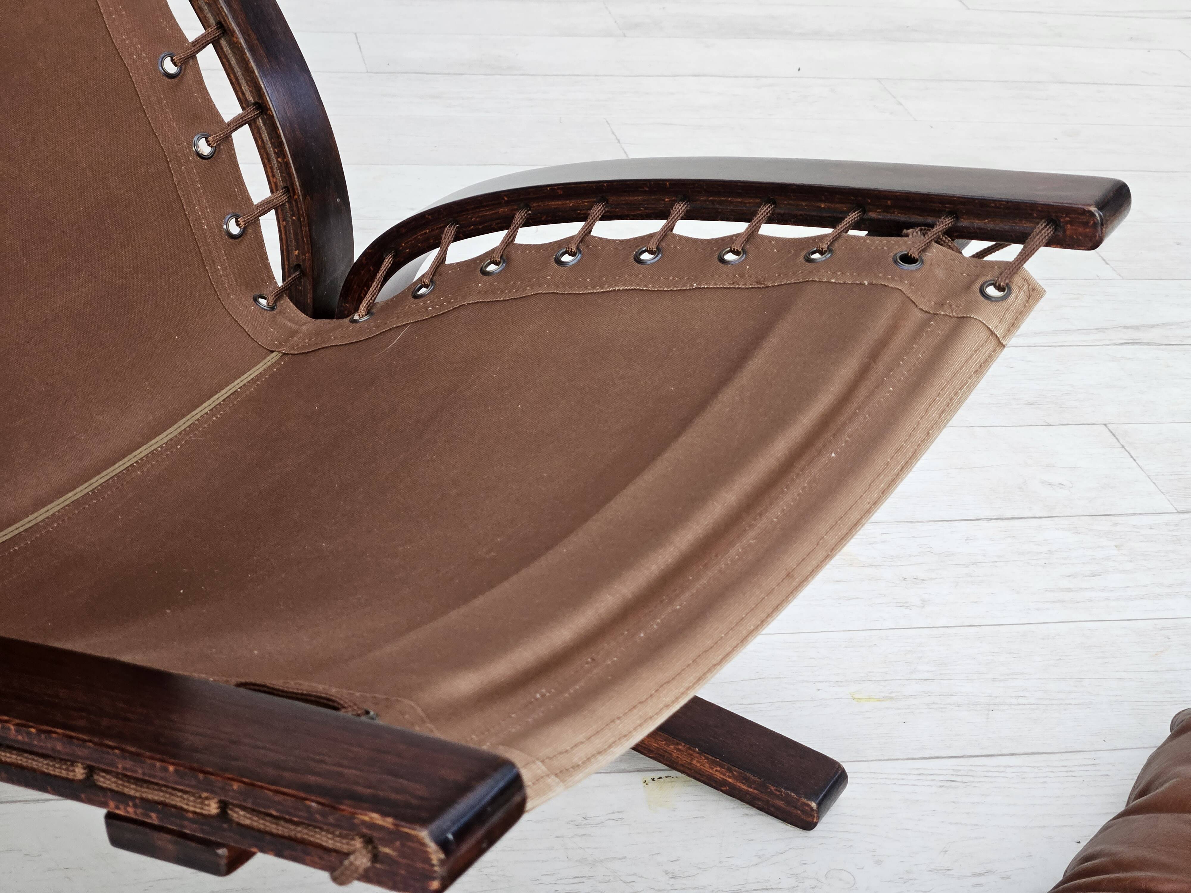 1970s, Norwegian design by Ingmar Relling, model "Siesta", pair of two chairs, original condition.