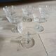 6 coupes à champagne anciennes en cristal