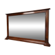 Miroir de barbier ancien en acajou