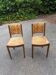 pair of beige velvet Art Deco / vintage chairs