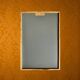Vintage rectangular mirror Deknudt – polished aluminium frame – Belgium 1970s