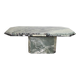 Handcrafted green marble coffee table, 1960s France
