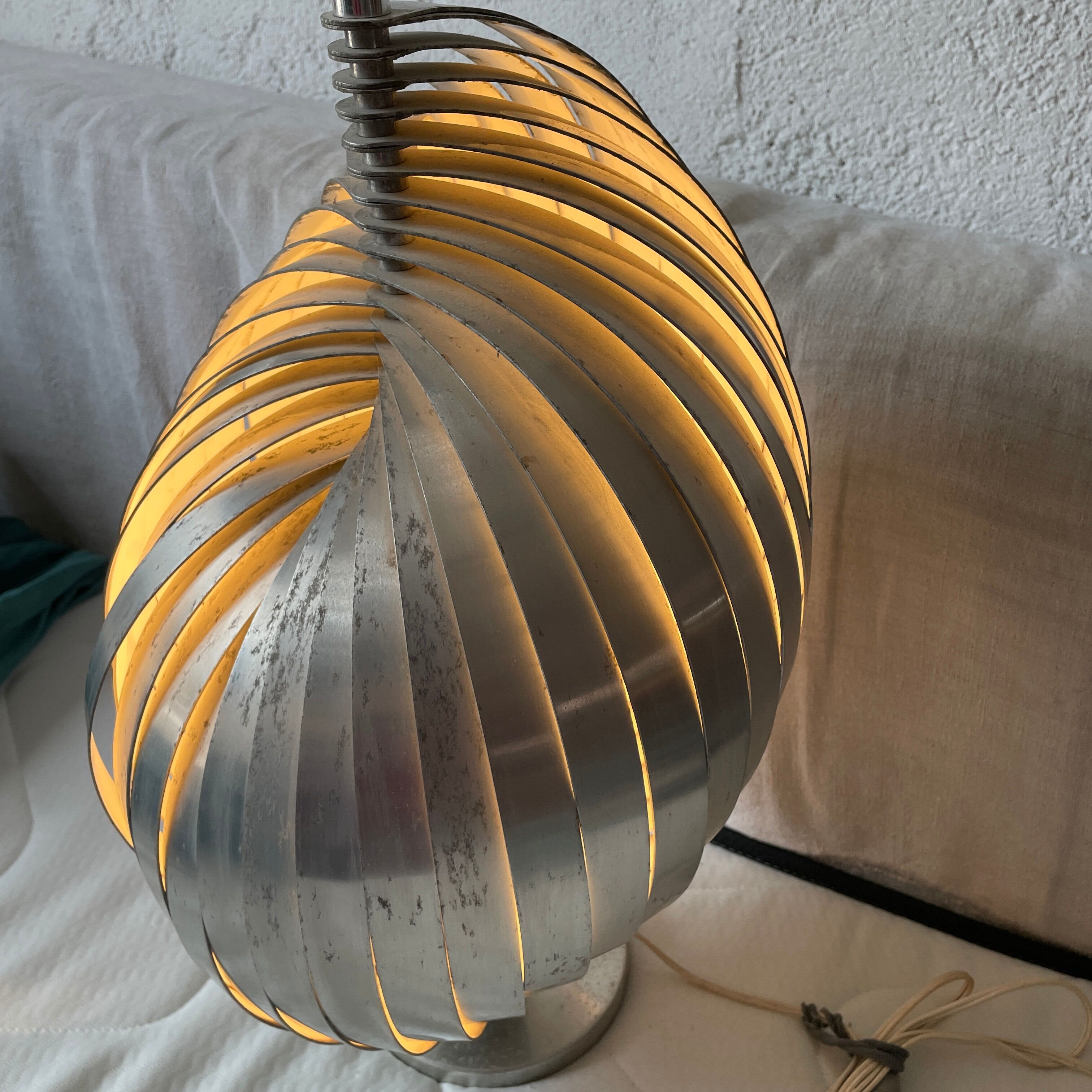 Spiral lamp Henri Mathieu 1970 design