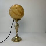 Old vintage brass table lamp