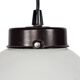 Gispen/Thabur style - pendant lamp - Bauhaus - opaline - Bakelite - 60s