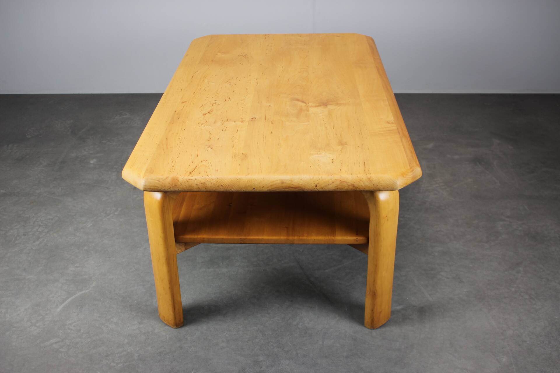 Mid-century Scandinavian conference table in solid birch, 1980s