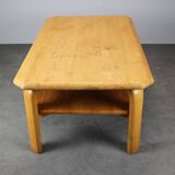 Mid-century Scandinavian conference table in solid birch, 1980s