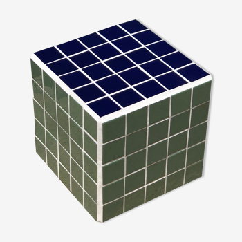 Cube side table - ceramic tiles