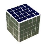 Cube side table - ceramic tiles