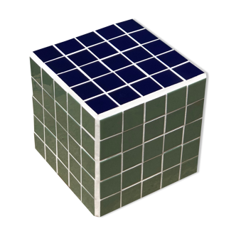 Cube side table - ceramic tiles