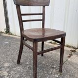 Set of 40 old beech bistro chairs