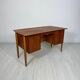 1960s Vintage Mid-Century Curved Danish Teak Writing Desk