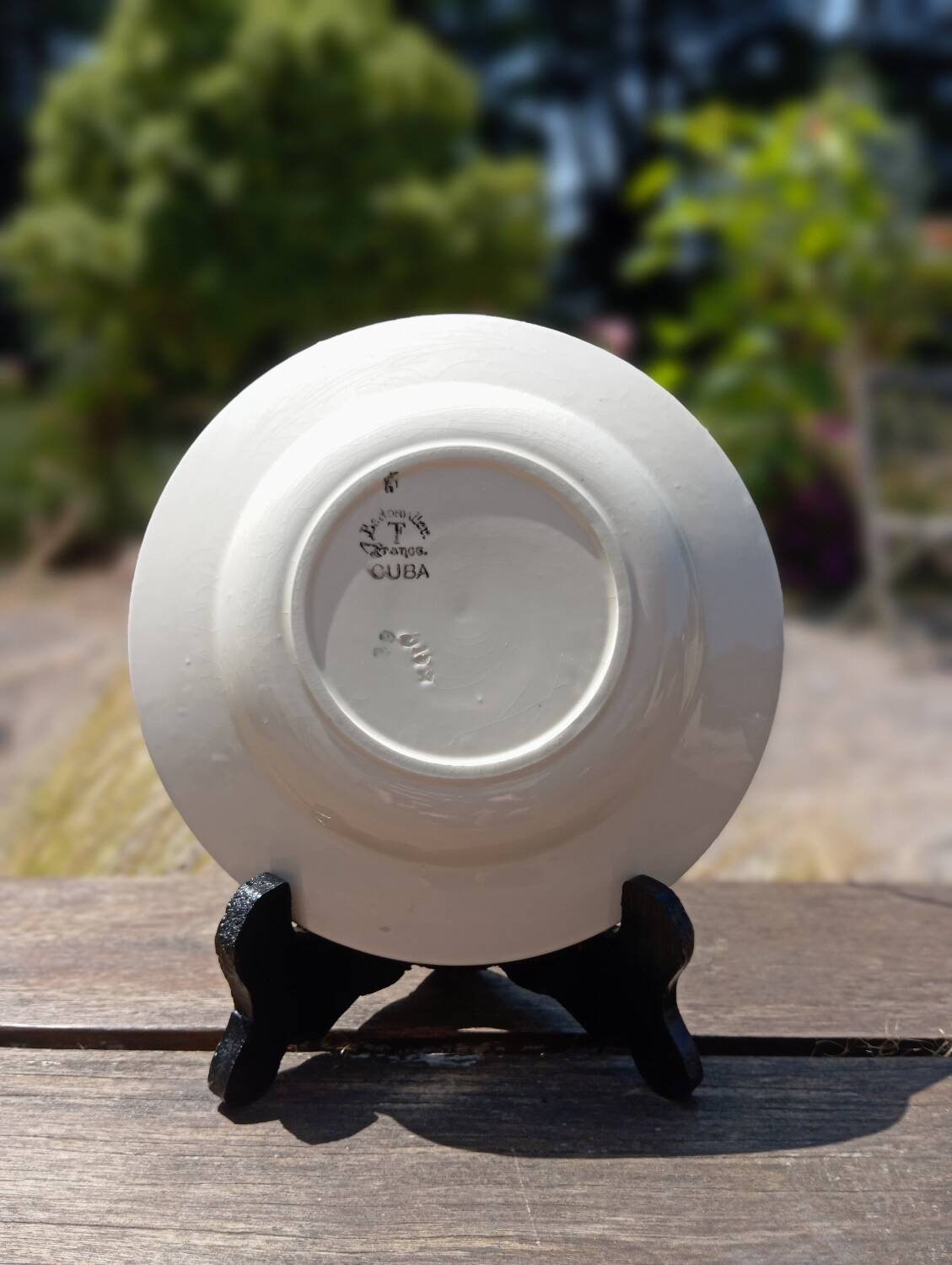 Art Deco deep plate, Cuba model, by Badonviller