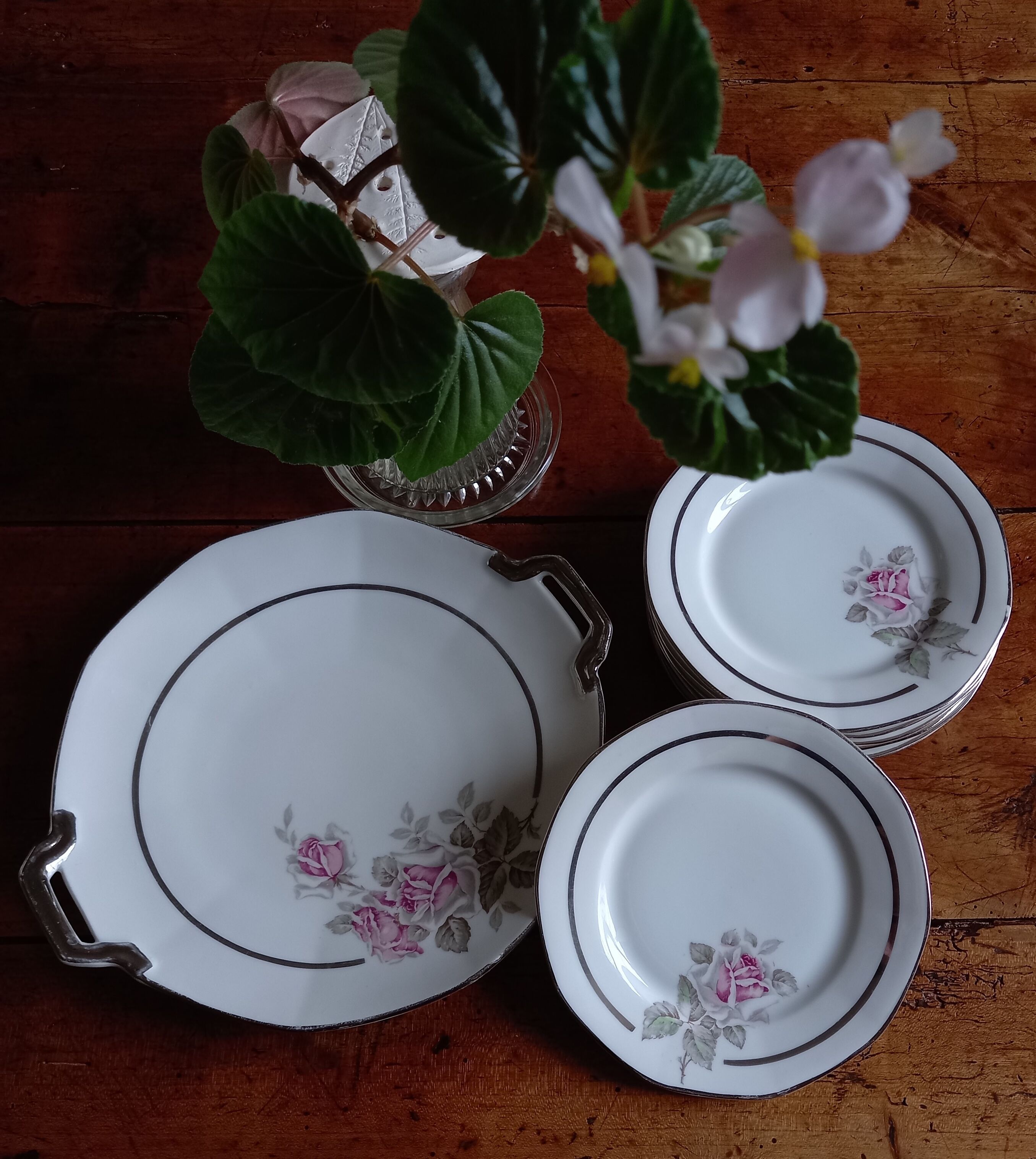 Limoges porcelain dessert service