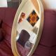 Oval pop mirror from the 60s 70s