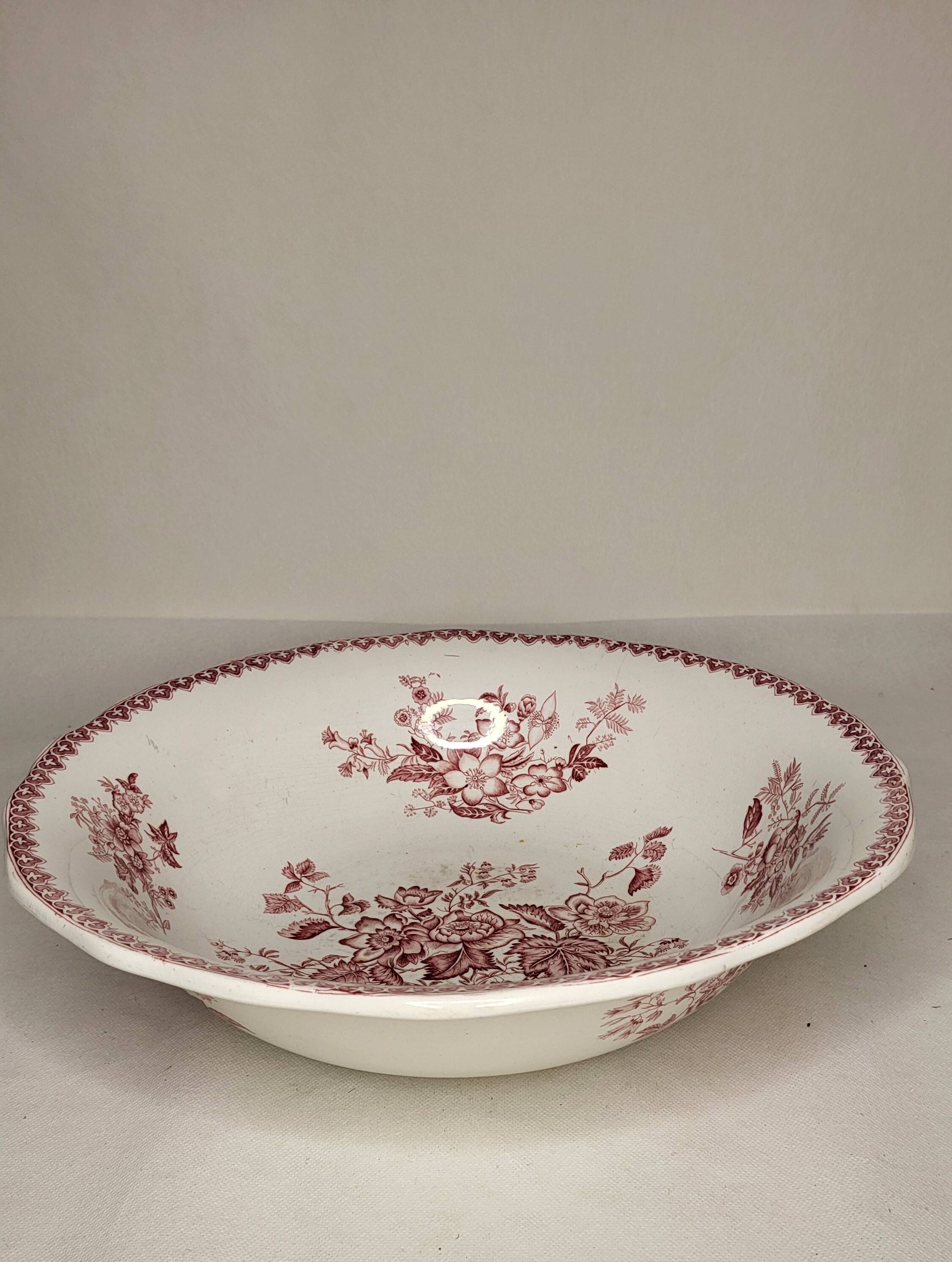 Earthenware basin from Creil & Montereau 19th century