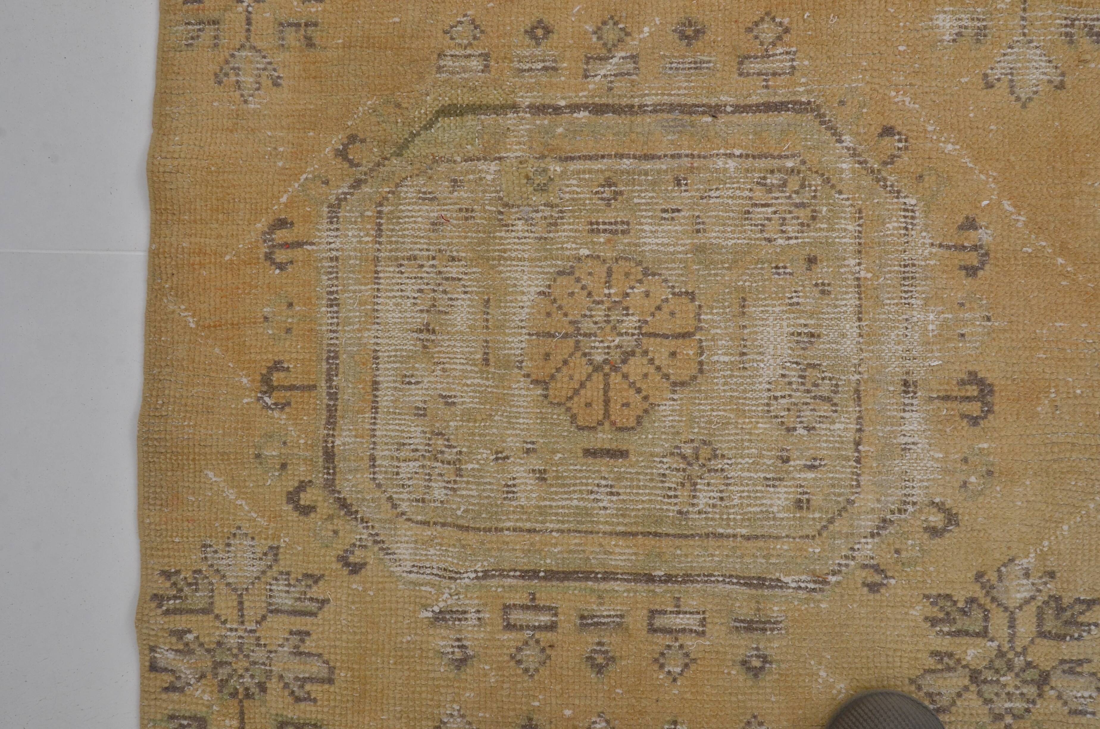 Hallway Antique Oushak Runner Rug sku 2281