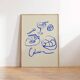 Naive Illustration giclee print, 50x70cm