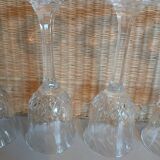 4 antique stemmed glasses