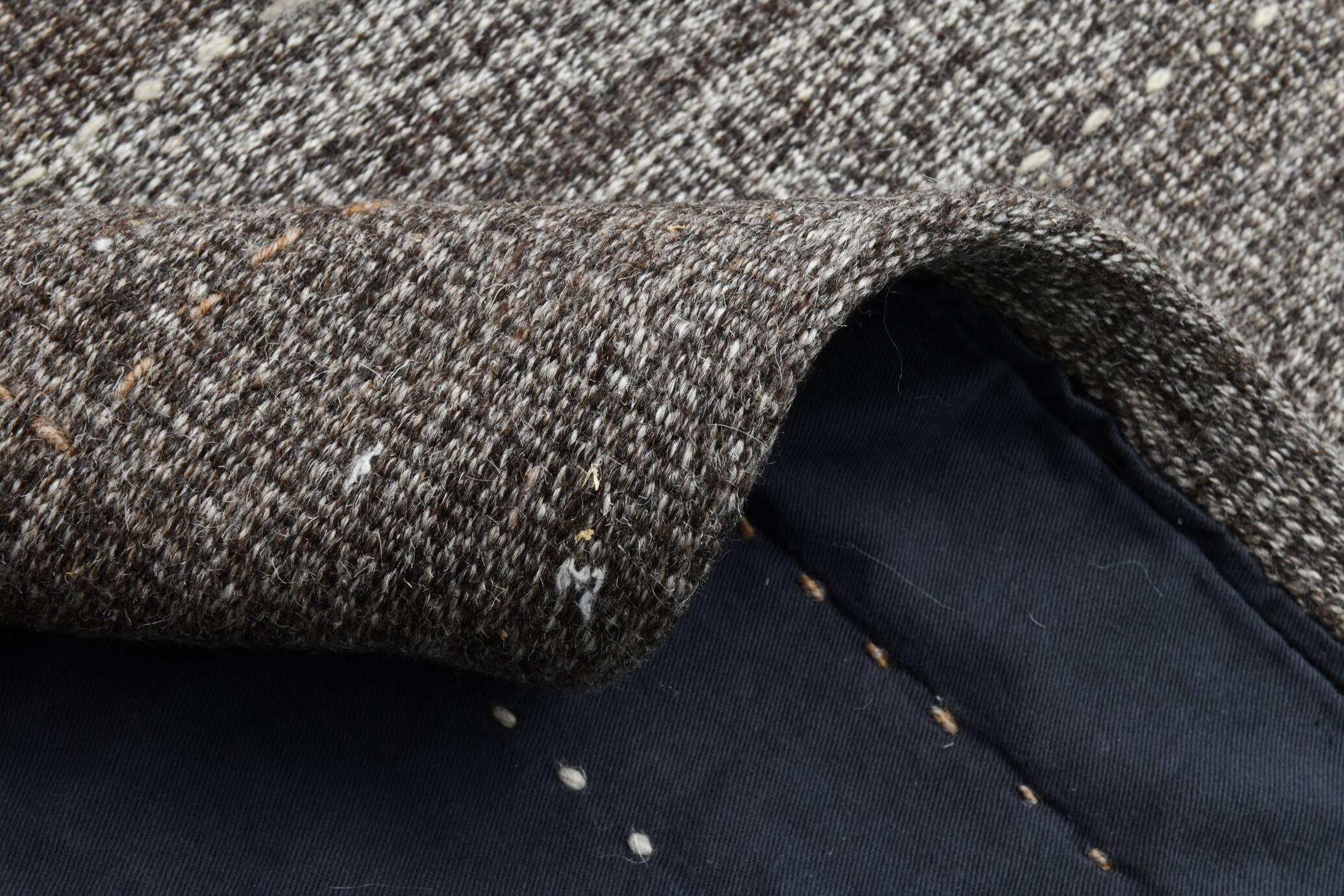 5'9 x 7'10 Vintage Taupe Grey Rug Minimalist Natural Design, 175x240 Cm