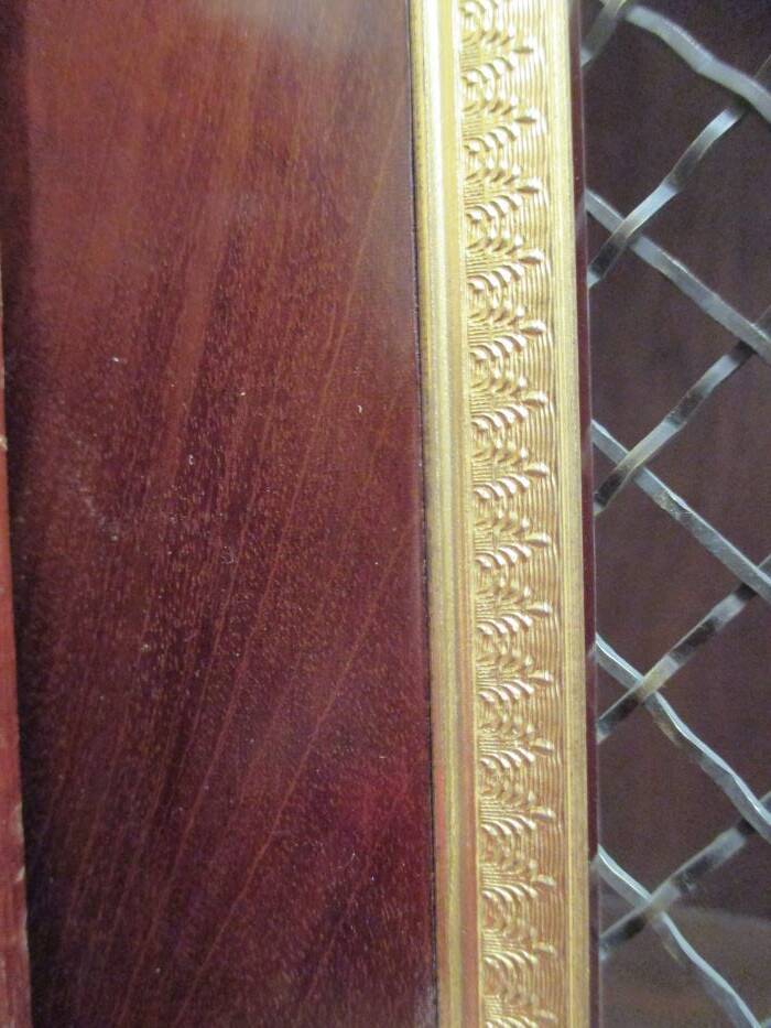 Acajou Library of Cuba Scd Empire decorated with 50 gilded bronzes