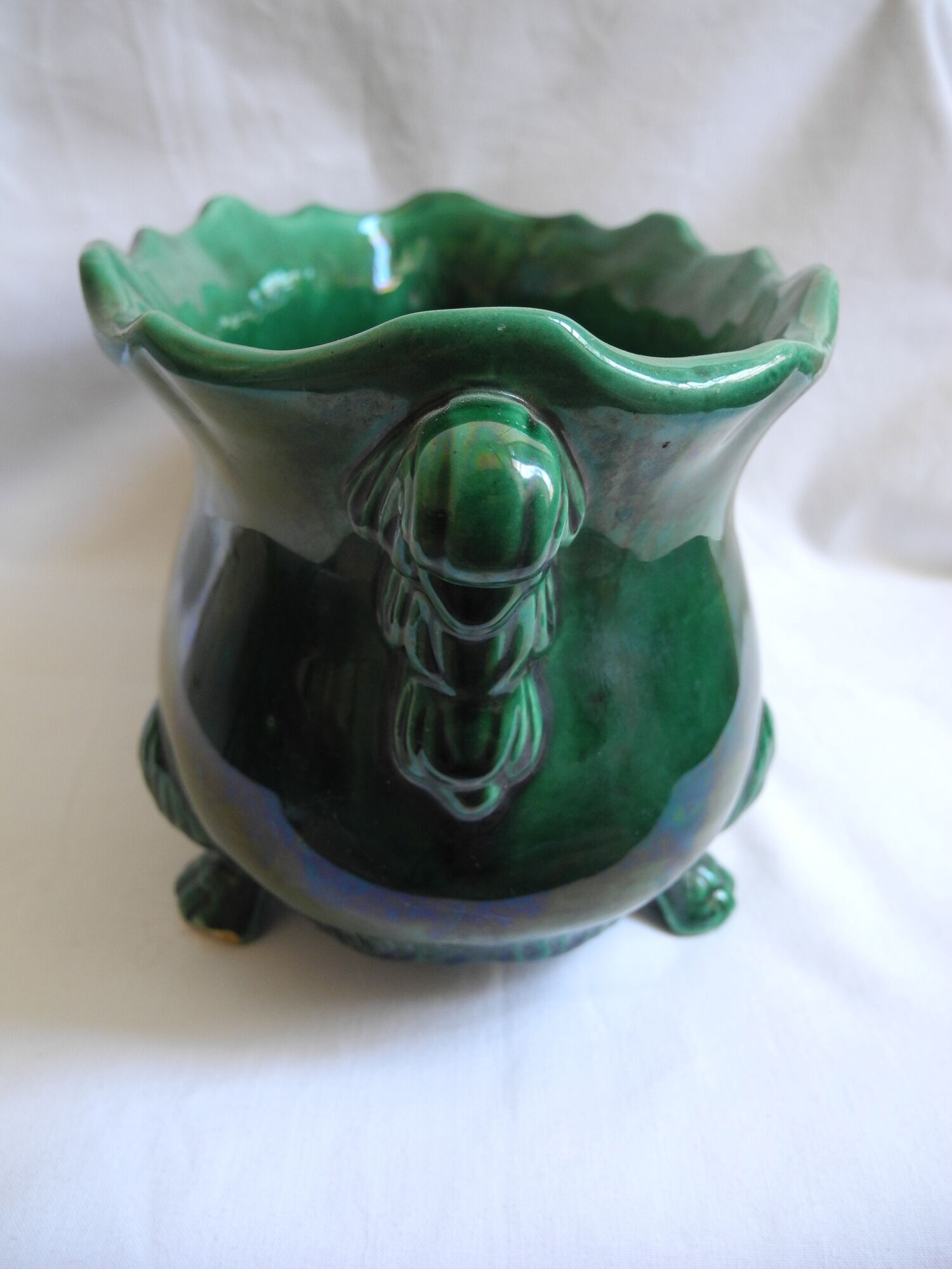 Planter claws dabdding Saint Clement french flowers pot retro deco