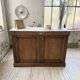 Oak and marble counter 1950