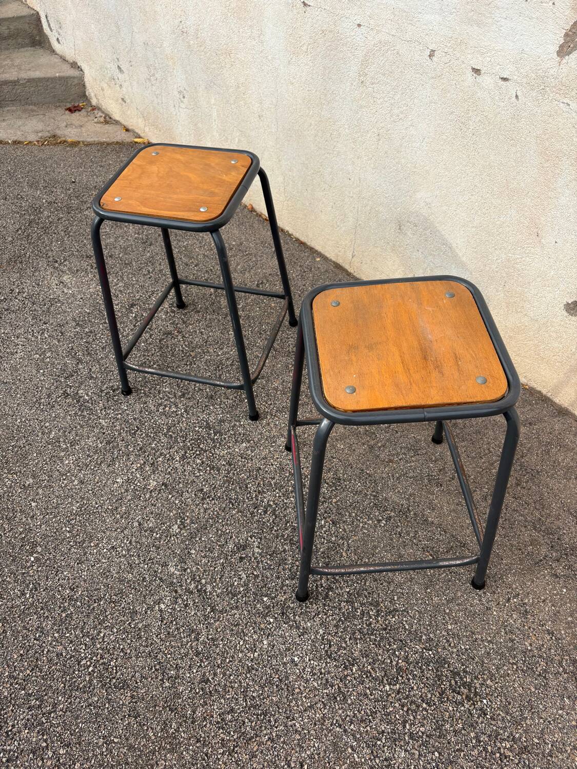 Set de 2 tabourets ind