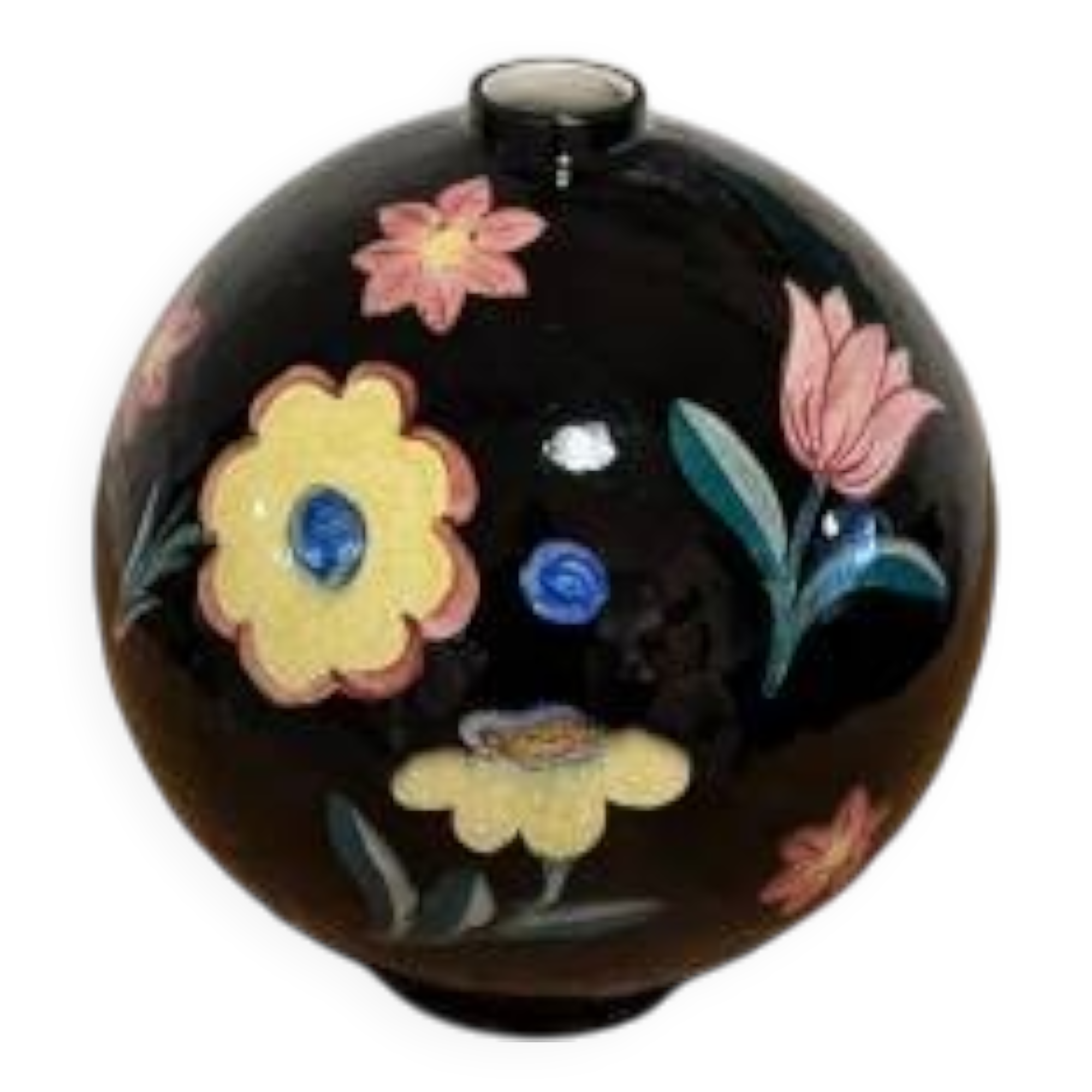 Vase with floral decoration, 1950s