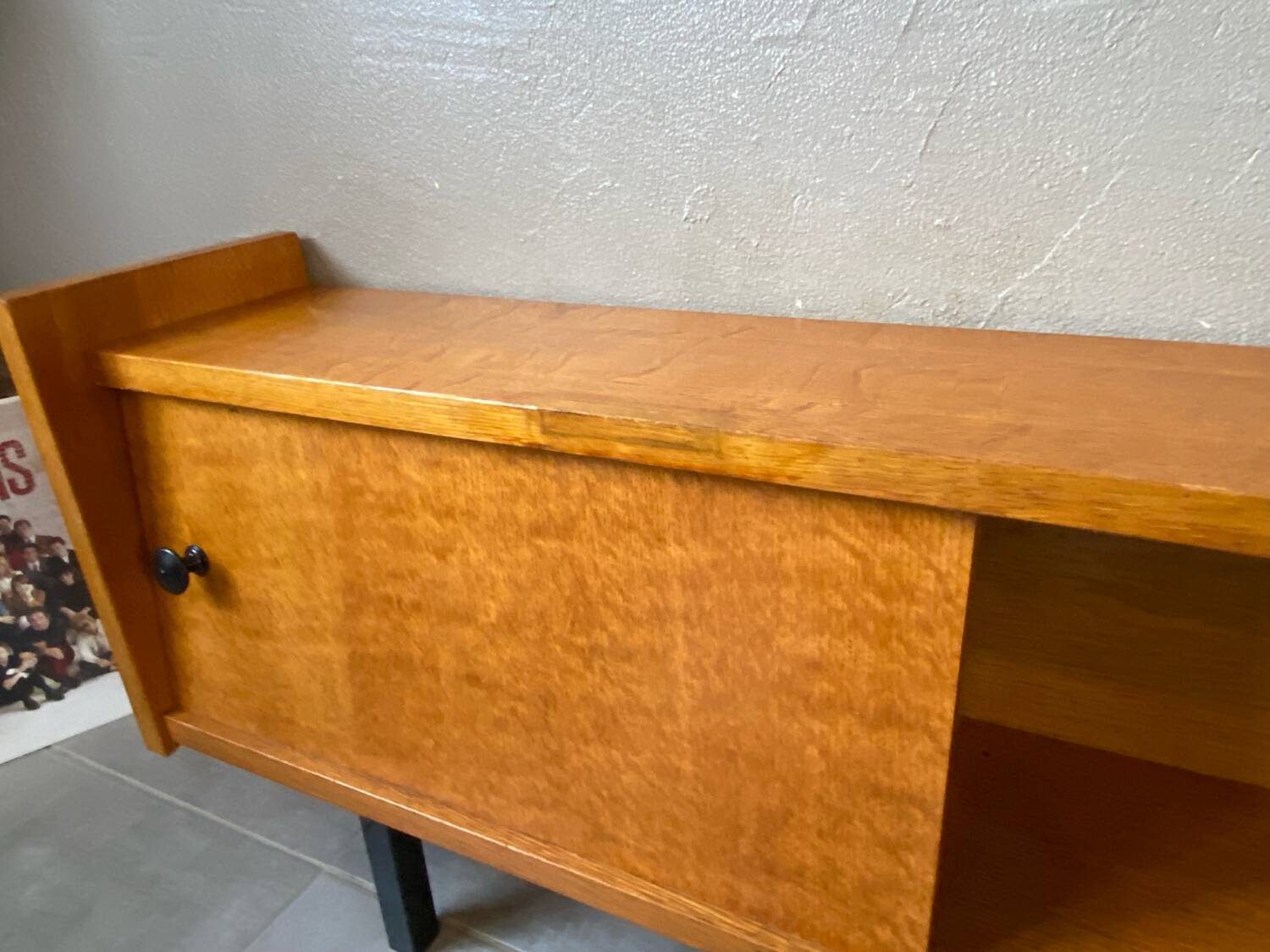 Vintage wooden sideboard from the 1960s (shallow)