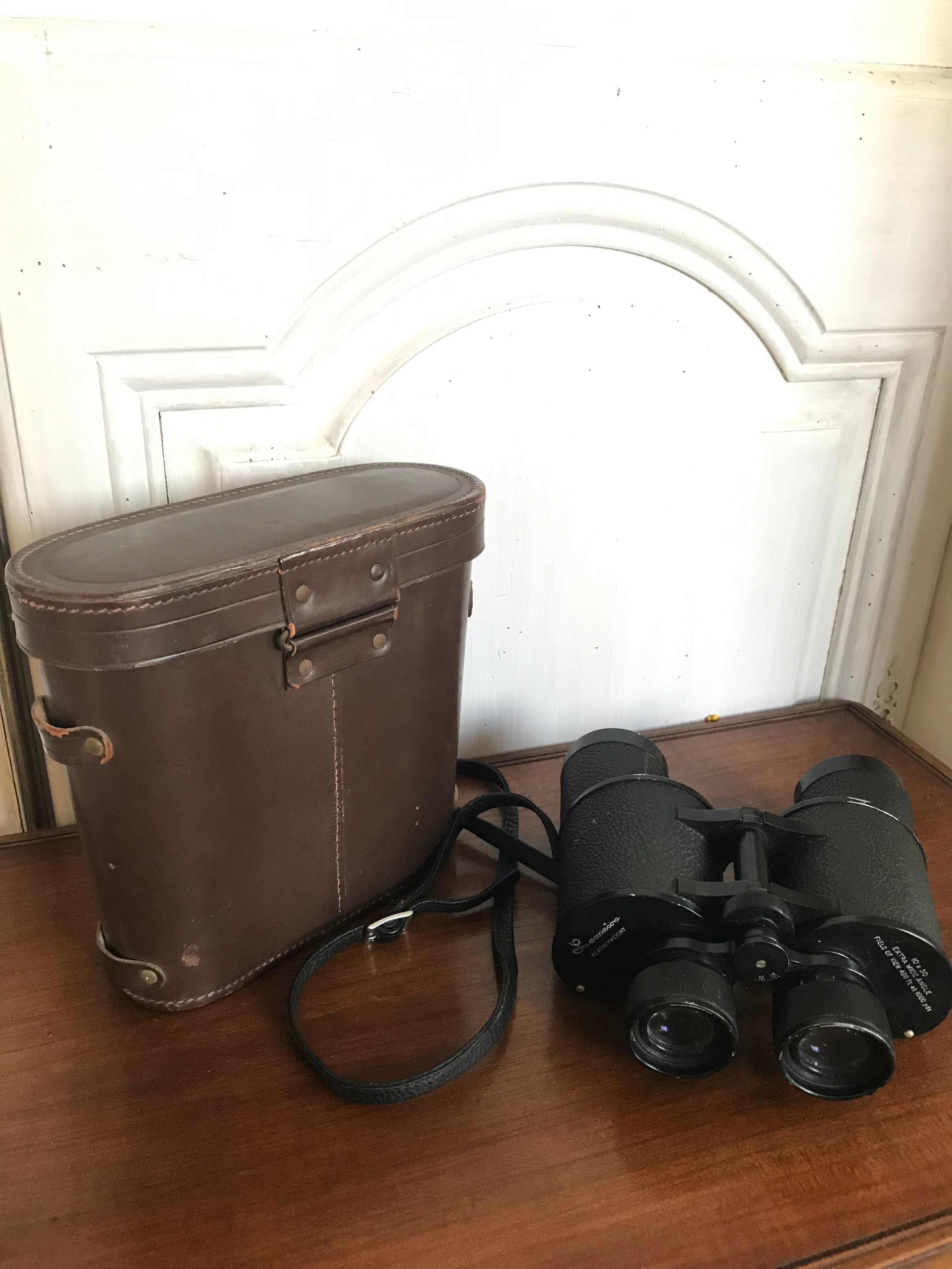 Pair of Lemaire binoculars with 60's case