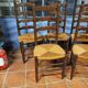 Lot de 5 chaises de salle à manger picarde