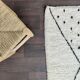 Berber diamond and black dot rug 140 X 220 cm