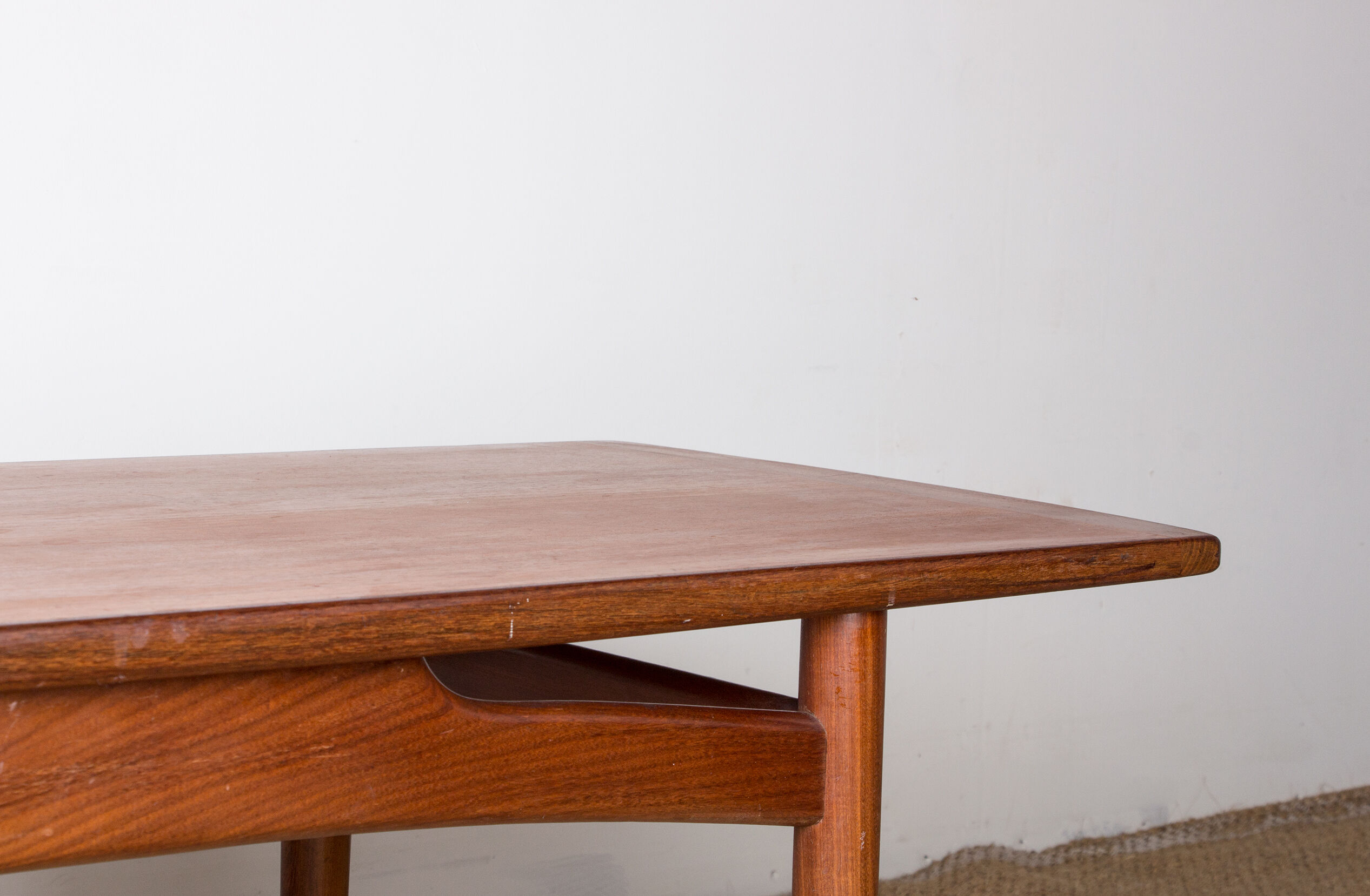 Danish teak coffee table by HE Mobler 1960